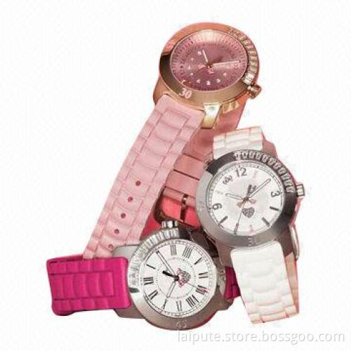 Top fashion elegant ice gift jelly silicone watches for lady